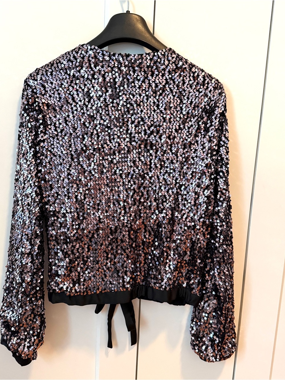 Women's Sequin Zip Blouson Jkt NWOT - Picture 3 of 12